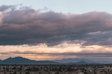 Obraz premium Las Vegas Mountains sunset