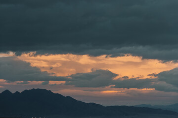 Las Vegas Mountains sunset