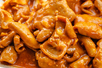 味付きホルモン　味噌味