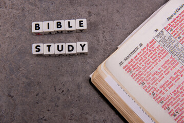 bible study on table