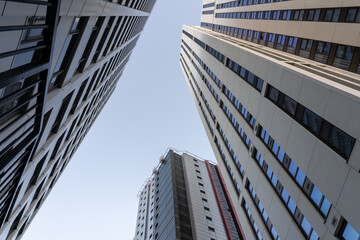 Fototapeta na wymiar Tall residential buildings