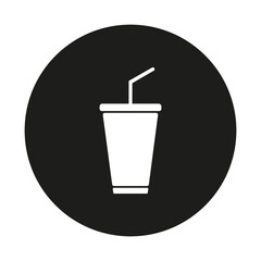 Drink. Soda. Fast food icons.