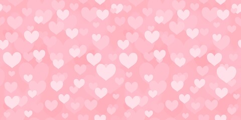 Seamless hearts texture - heart shape pattern