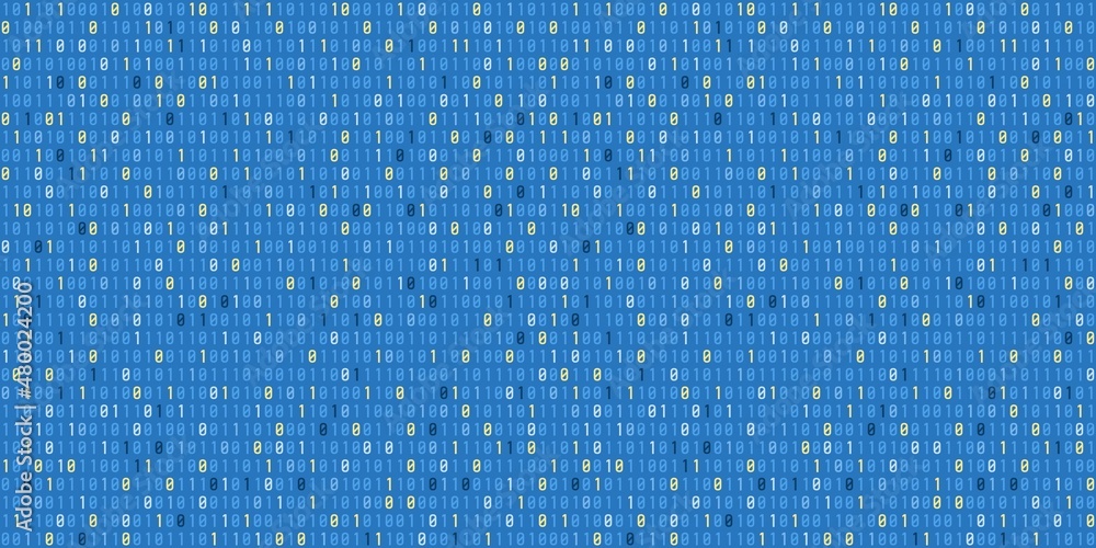 Poster binary code cyber background