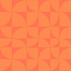 Simple Geometric orange background with polygons. Vintage abstract seamless pattern for textile, posters, fabric, banners. Vector illustration.