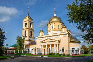 Fototapeta na wymiar View of the ancient Cathedral of the Assumption of the Blessed Virgin Mary. Kashira, Moscow region, Russia
