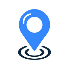 Navigation, location, direction icon. Simple editable vector illustration.