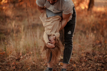 Family traditions. Father's day with his daughter at home. A handsome father with a little girl. Happy father and daughter. a little girl loves her daddy. happy Father's Day.Father's Day.
