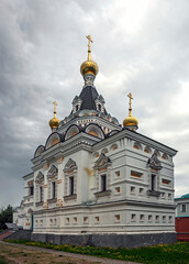 Fototapeta na wymiar Righteous Elizabeth church, city of Dmitrov, Russia. Year of construction - 1898