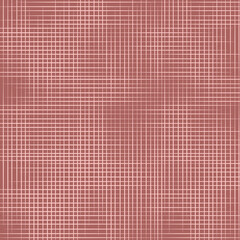 The fabric is burlap, canvas. The pattern is uneven. Interlacing, intersecting 
lines of different thicknesses.