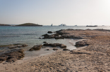 View of the coast of the sea, Formentera, Ibiza
