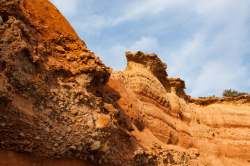 Fototapeta premium Red rocks, Sa caleta, Ibiza