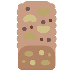 granola flat icon