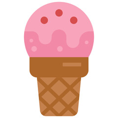 ice cream flat icon