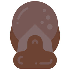lava cake flat icon