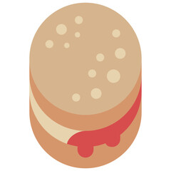 scone flat icon