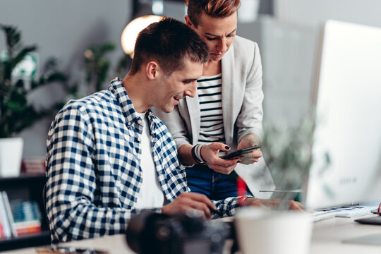 Business team working together at the office