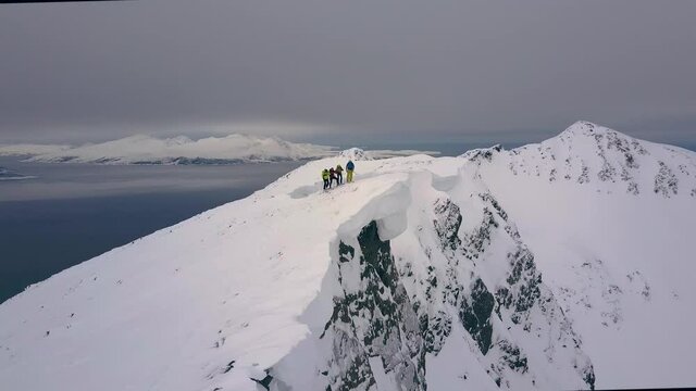 Sky Mountain In Norway Lyngen Alps