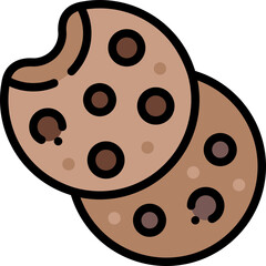 cookies filled outline icon
