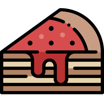 recommend clip art: crepe filled outline icon