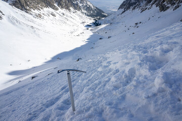 Winter trail to Teryho chata. High Tatras. Slovakia.