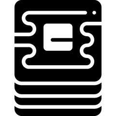 butter toast solid icon