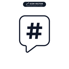 Obraz premium Hashtag icon symbol template for graphic and web design collection logo vector illustration