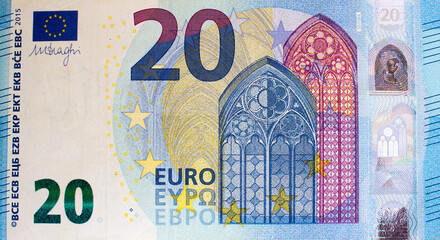 The euro is the currency of the European Union - obrazy, fototapety, plakaty