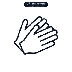 Applause icon symbol template for graphic and web design collection logo vector illustration