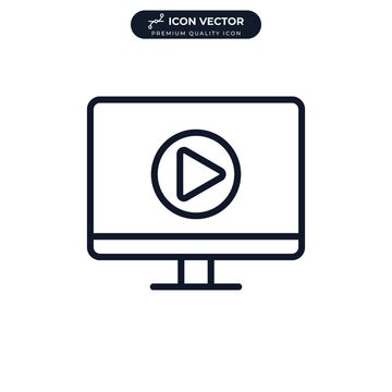 Video icon symbol template for graphic and web design collection logo vector illustration
