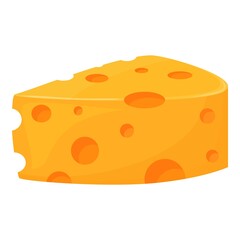 Cheese icon cartoon vector. Shop product. Food dessert