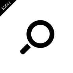 Search icon isolated on white background.