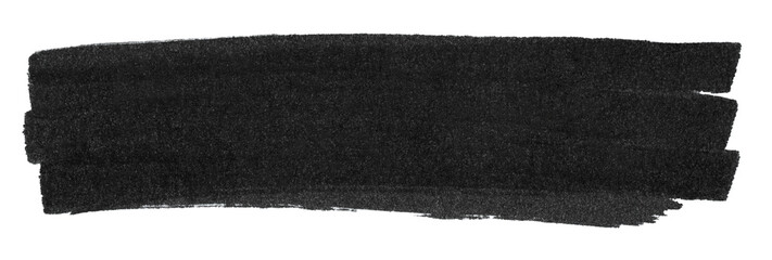 Stroke of black marker paint texture isolated on white background - obrazy, fototapety, plakaty