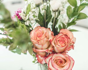 pink rose arrangment