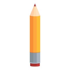 School pencil icon cartoon vector. Kid pen. Creative drawing
