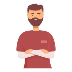 Nurse person icon cartoon vector. Health day. Medical assistant