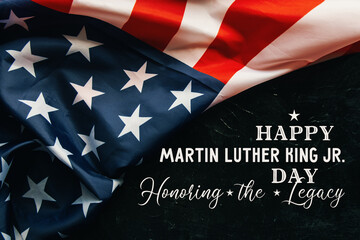 national federal holiday in USA MLK background	
 - obrazy, fototapety, plakaty