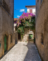 Scenic sight in Maenza, beautiful little town in the province of Latina, Lazio, Italy.