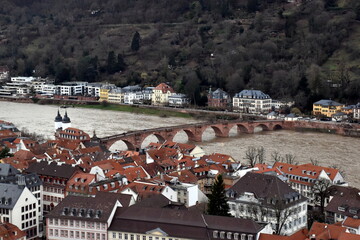 Blick auf den Neckar in Heidelberg
 - obrazy, fototapety, plakaty