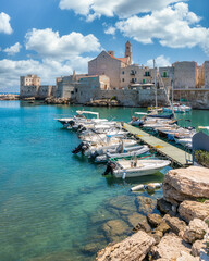 The beautiful waterfront of Giovinazzo, town in the province of Bari, Puglia (Apulia), southern...