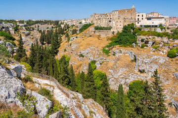 Gravina in Puglia on a sunny summer day, province of Bari, Apulia, southern Italy.
