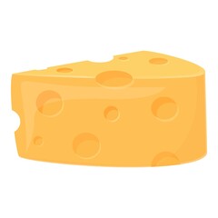 Zinc cheese icon cartoon vector. Food vitamin. Nutrition zn