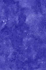 Very Peri Abstract background hand-painted texture, watercolor, splashes, drops of paint, paint strokes. Very Peri purple monochrome color.The texture of stone, marble for backgrounds, 