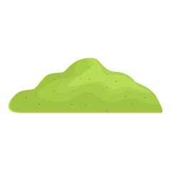 Spirulina powder icon cartoon vector. Seaweed plant. Food algae