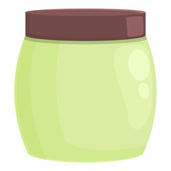 Algae food jar icon cartoon vector. Alga plant. Sea drink