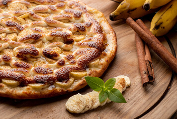 pizza doce banana nevada