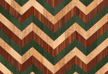 Seamless wood wallpaper with repeat zigzag pattern. 