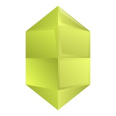 Green gemstone icon cartoon vector. Casino bar. Button menu