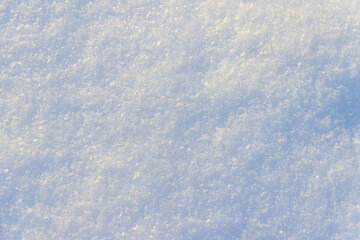 Texture of the white snow. Winter background