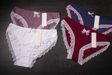 Women's underwear. Colored panties